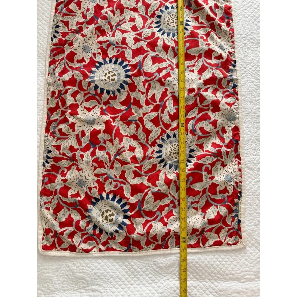 VTG Ralph Lauren Cote d'Azur King Sham Red Blue Sunflower Country Floral 37